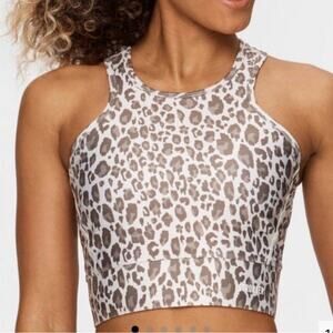 Stronger x Monica Geuze Leopard Crop Top
